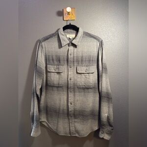 Madewell Double-Brushed Flannel Long-Sleeve Workshirt in Blanket Stripe